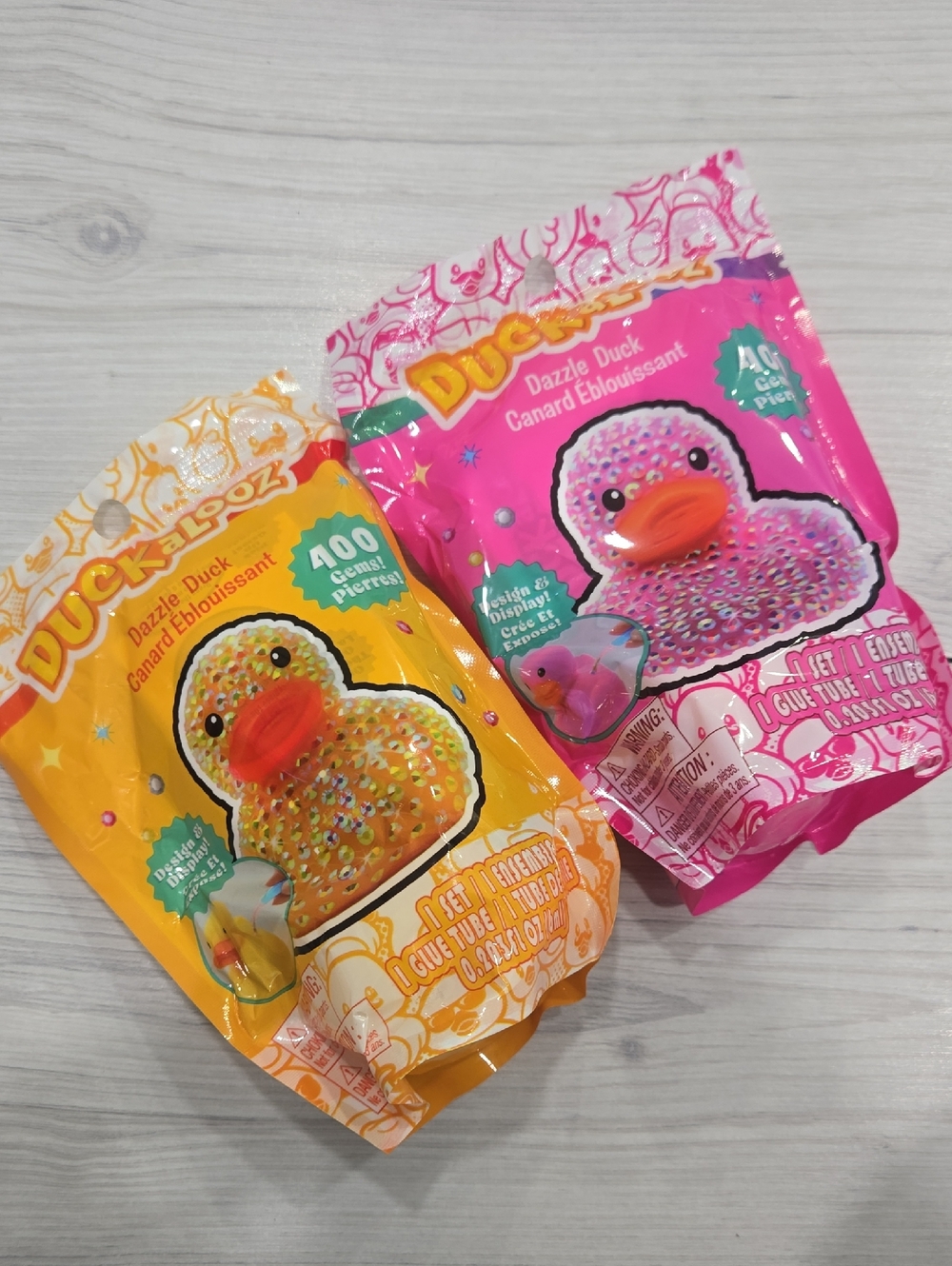 Duckabooz Dazzle Duck Toy - Yellow & Pink